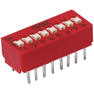 C & K Extended Rotary Coded DIP Switch Through Hole BD01