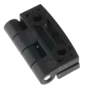 RS PRO Matt Stainless Steel, Glass Reinforced Nylon Polyamide Butt Hinge Screw Fixing 40 mm x 40 mm x 5.2 mm 770-3015