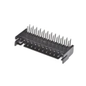 Hirose DF11 Series Right Angle Through Hole PCB Header, 24 Contacts, 2 mm Pitch, 2 Row, Shrouded DF11