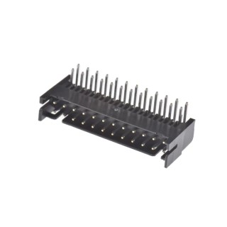 Hirose DF11 Series Right Angle Through Hole PCB Header, 24 Contacts, 2 mm Pitch, 2 Row, Shrouded DF11