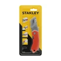 Stanley Safety Knife with Straight Steel Blade 60 mm Retractable Utility Knife 0-10-243