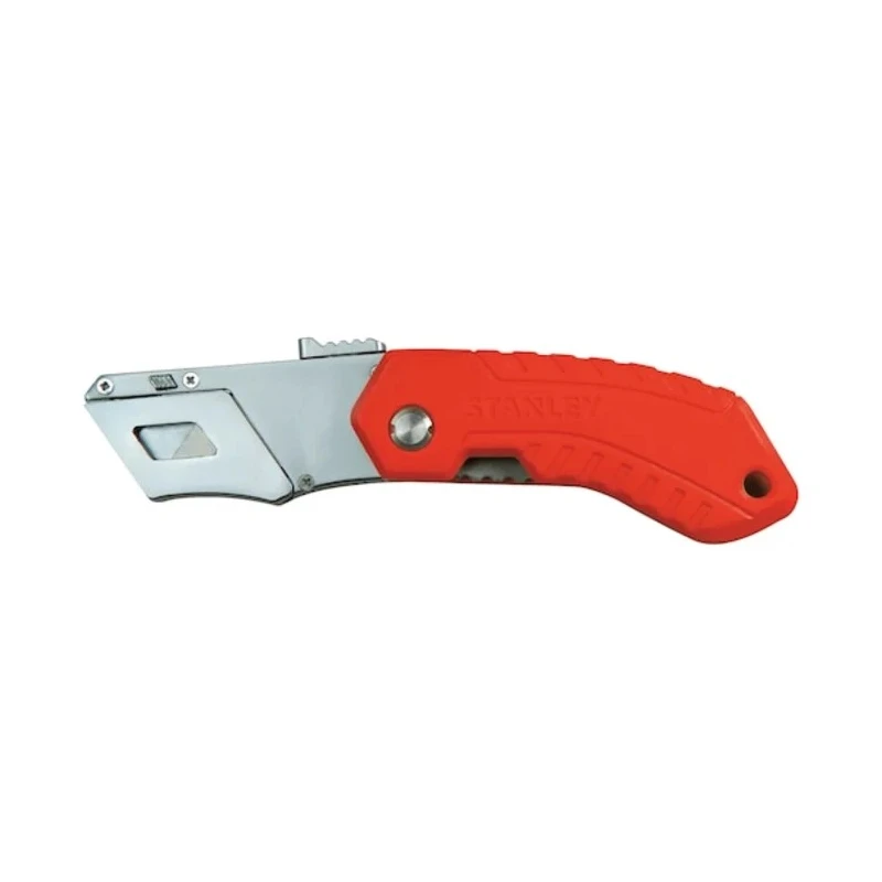 Stanley Safety Knife with Straight Steel Blade 60 mm Retractable Utility Knife 0-10-243