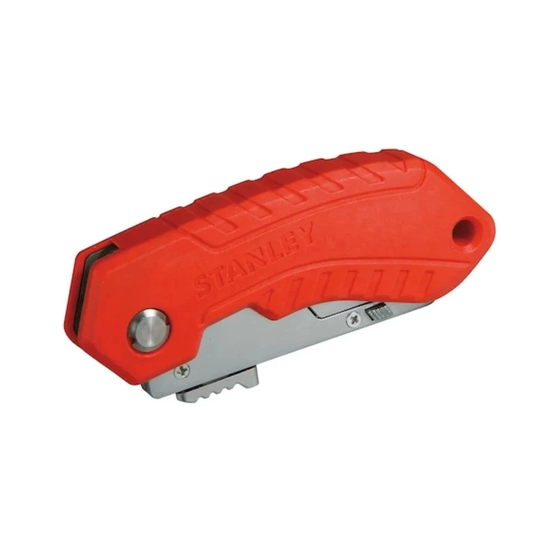 Stanley Safety Knife with Straight Steel Blade 60 mm Retractable Utility Knife 0-10-243