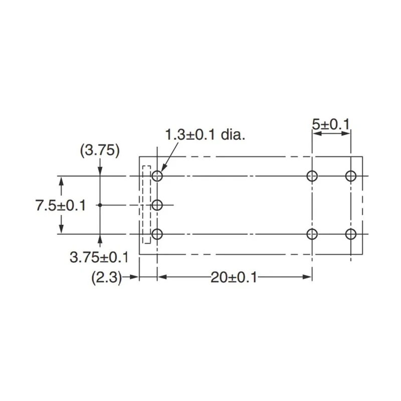 Omron Power Relay, PCB Mount, 5V DC Coil, SPST Contact Configuration, 16A Switching Current G5RL-K1A-E DC5