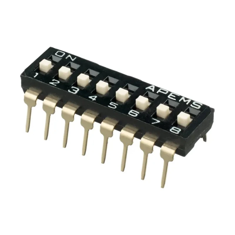 APEM Raised Actuator Slide Rotary Coded DIP Switch IKD0800101