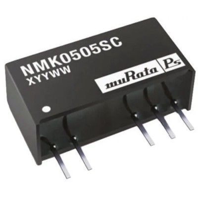 Murata Power Solutions NMK Series DC/DC Converter 5V dc Output, 200 mA, 5.5V dc Max Input, 4.5V Min Input, 2W NMK0505SC