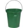 Vikan 12L Polypropylene Stainless Steel Green Bucket with Handle 56862