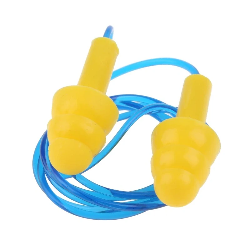 JSP Maxifit Pro Series Yellow Reusable Corded Ear Plugs 26dB SNR AEE110-060-200