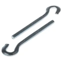 RS PRO Carbon Steel Forged Hook Anchor Bolt M6 Thread Size 77 mm Length 6 mm Drill Diameter 908-6763
