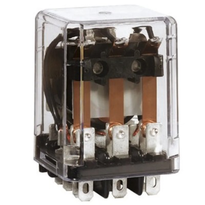 TE Connectivity Panel Mount Power Relay, 120V AC Coil, 10A Switching Current, 3PDT KUP-14A55-120 9-1393117-9