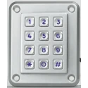 EOZ IP67 12 Key Illuminated ABS Keypad, Blue Housing, Polycarbonate Actuator 