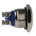 EOZ Push Button Switch Momentary Panel Mount 16.2 mm Cutout SPST IP65 48 V dc 250 V ac R16FFNSTAG