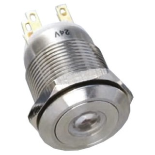 EOZ R Series Illuminated Push Button Switch Momentary Panel Mount SPDT Yellow LED IP65 250V ac R19FFSSPAGDY6