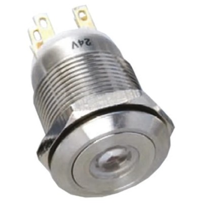 EOZ R Series Illuminated Push Button Switch Momentary Panel Mount SPDT Yellow LED IP65 250V ac R19FFSSPAGDY6