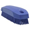 Vikan Hard Bristle Scrubbing Brush Nail Brush, Polyester Bristle 17 mm, Purple, Polypropylene Handle 64408