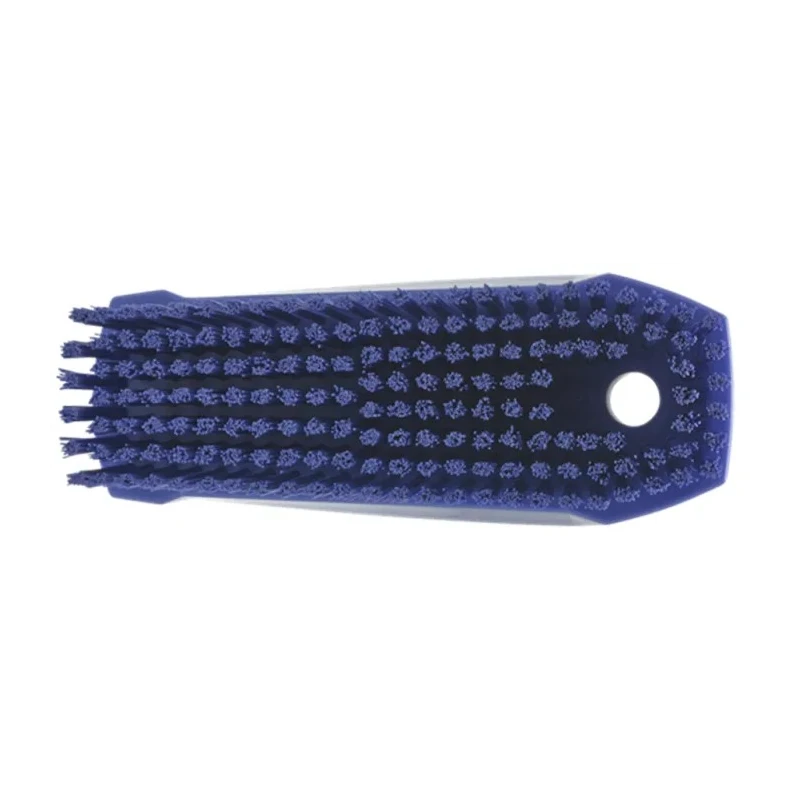 Vikan Hard Bristle Scrubbing Brush Nail Brush, Polyester Bristle 17 mm, Purple, Polypropylene Handle 64408
