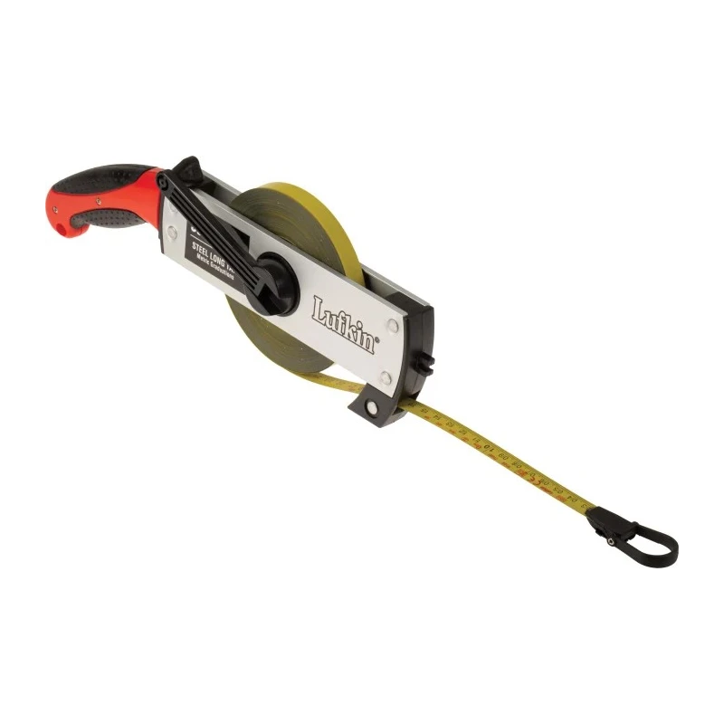 Lufkin 50 m Metric Steel Tape Measure, 13 mm Blade Width, Steel Case with Belt Clip FT50CM