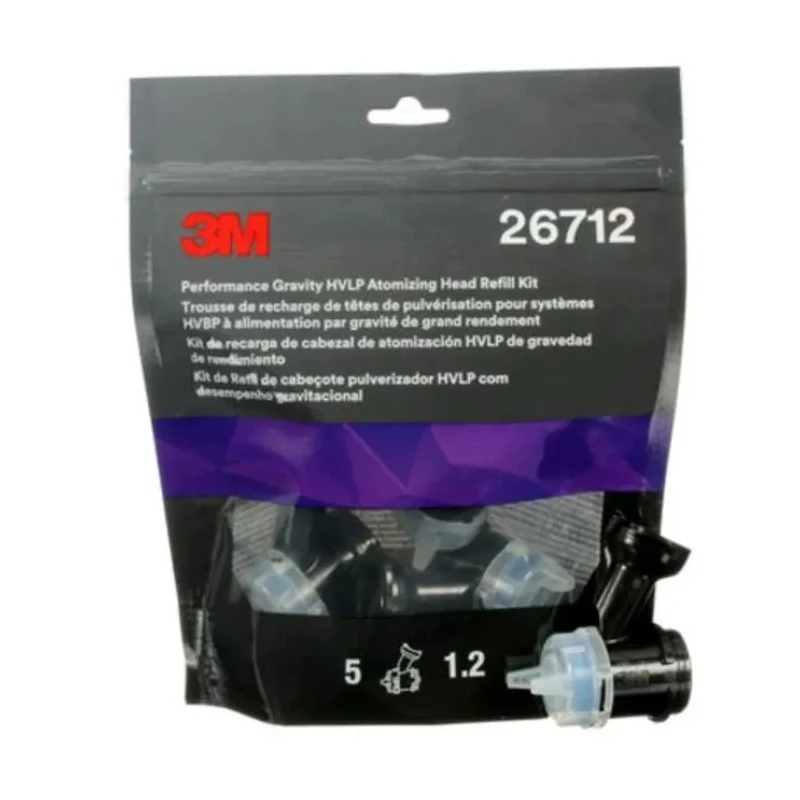 3M 1.2 mm Air Tool Accessory Atomizing Head for Spray Gun, 5 Piece Set 26712