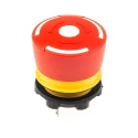 EAO 84 Series Twist Release Emergency Stop Push Button Panel Mount 22.5 mm Cutout 2 NC Contacts IP65 84-5040.0020