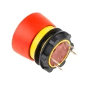EAO 84 Series Twist Release Emergency Stop Push Button Panel Mount 22.5 mm Cutout 2 NC Contacts IP65 84-5040.0020