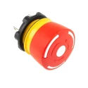 EAO 84 Series Twist Release Emergency Stop Push Button Panel Mount 22.5 mm Cutout 2 NC Contacts IP65 84-5040.0020