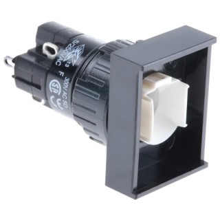 EAO Illuminated Push Button Switch 16mm Cutout Diameter, 18mm Length, Latching Function, Gold-Plated Silver 31-261.0252