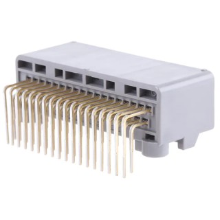 JAE MX34 Series Right Angle Through Hole PCB Header, 36 Contacts, 2.2 mm Pitch, 2 Row, Shrouded 