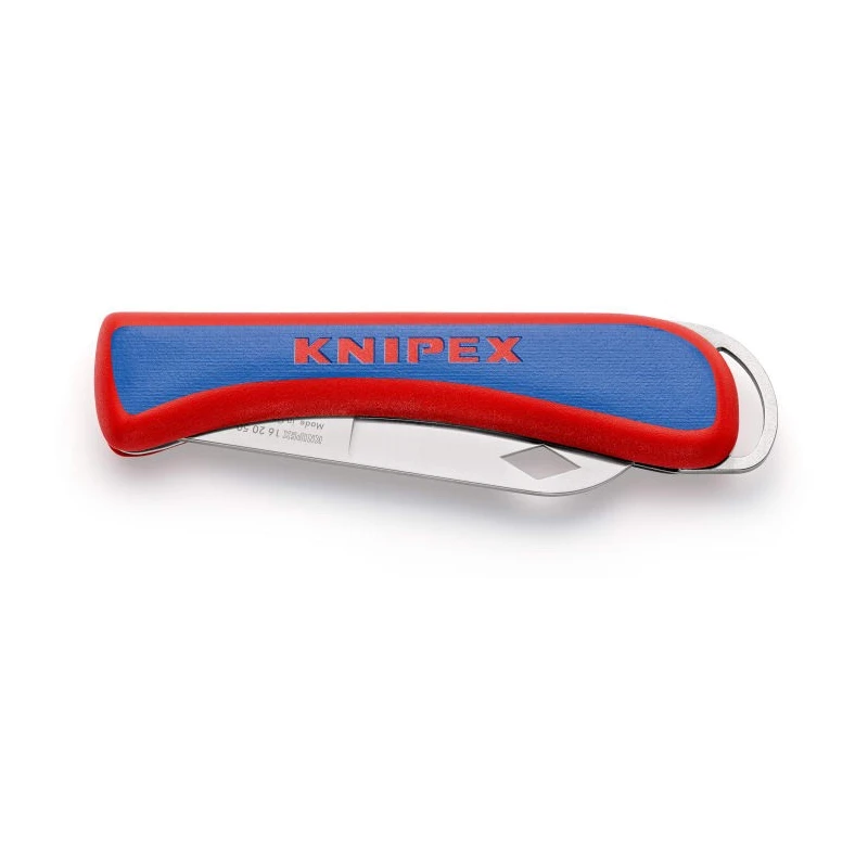 Knipex Folding Knife with Stainless Steel Retractable Blade 80 mm, Plastic Handle 16 20 50 SB