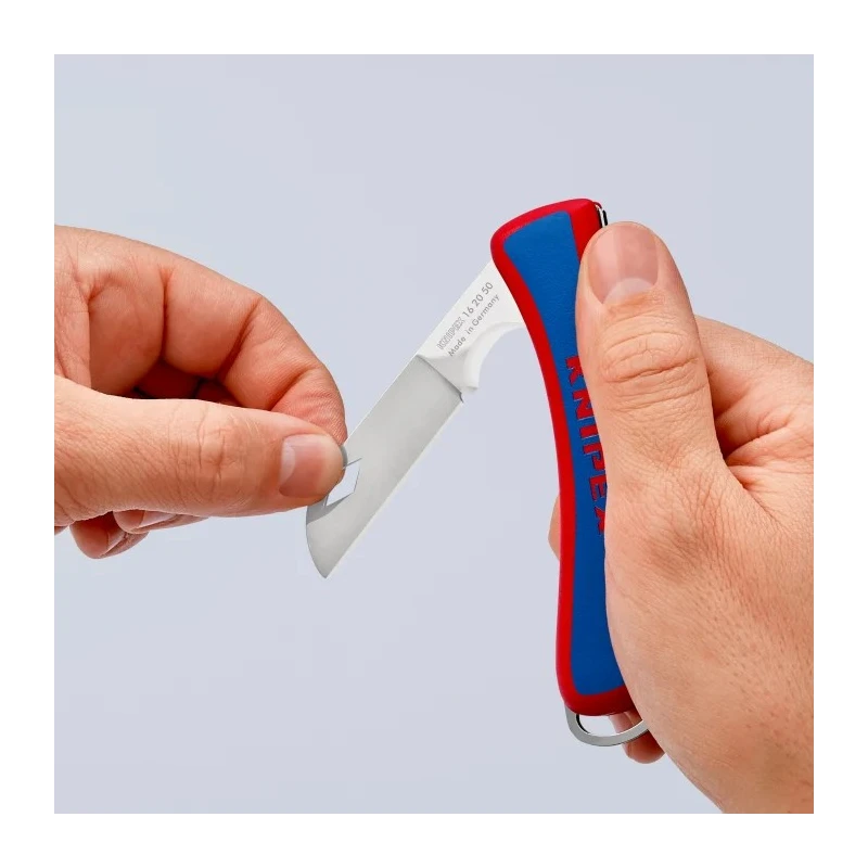 Knipex Folding Knife with Stainless Steel Retractable Blade 80 mm, Plastic Handle 16 20 50 SB