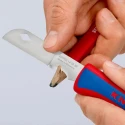 Knipex Folding Knife with Stainless Steel Retractable Blade 80 mm, Plastic Handle 16 20 50 SB