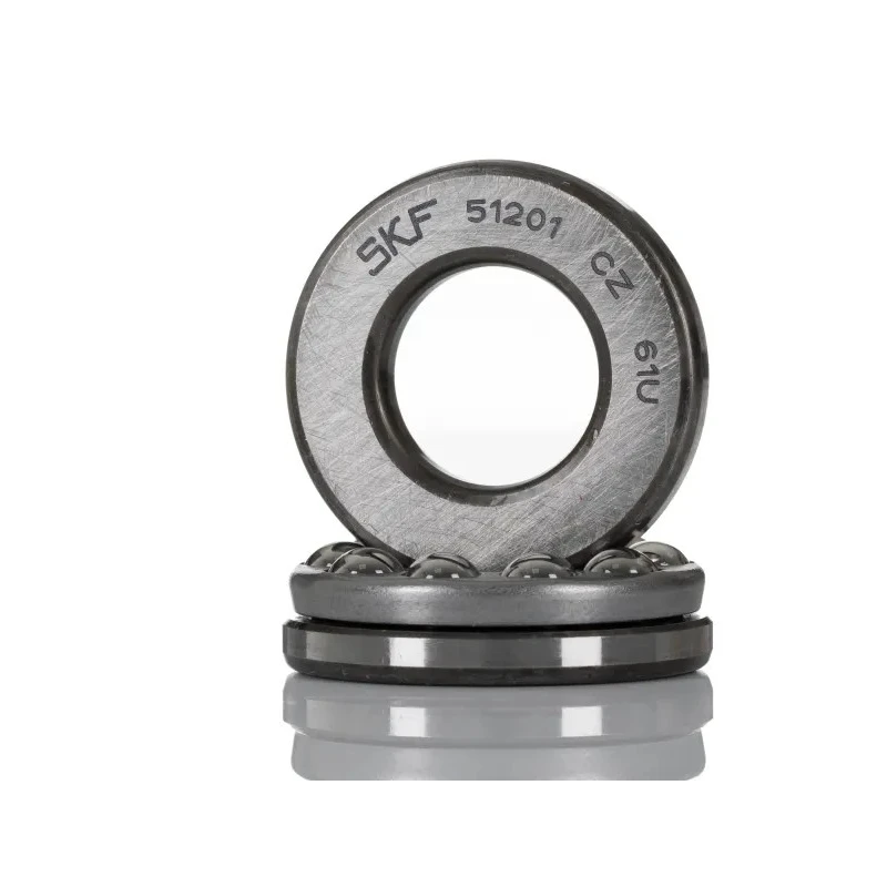 SKF Thrust Ball Bearing 12 mm ID, 28 mm OD, 11 mm Race Width, Sheet Metal Cage, Steel Balls 51201