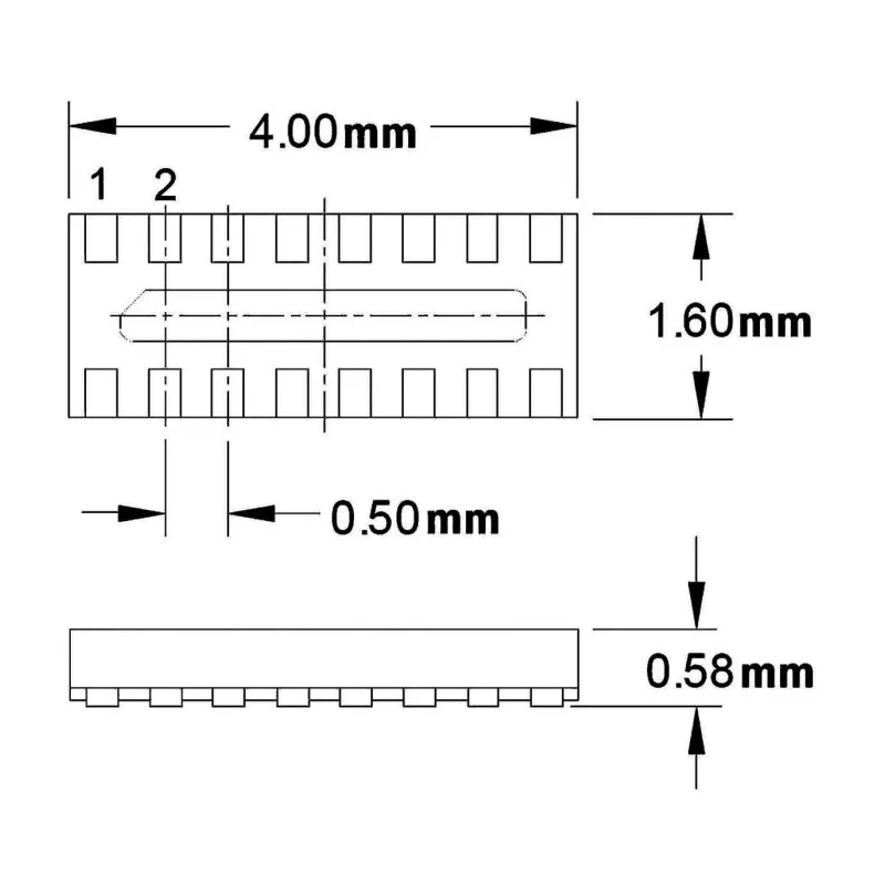 Semtech 6-Element Bi-Directional EMI Filter & ESD Protector 16-Pin SLP EP ECLAMP2410P.TCT