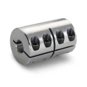 Ruland Aluminium Clamp Style Rigid Coupler, 29 mm OD, 12 mm Bore Size, 95 Nm Torque, 4000 rpm Maximum Speed MCLX-12-12-A
