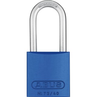 ABUS Key Aluminium Steel Safety Padlock Weatherproof 6.5mm Shackle Diameter 39mm Body 43605