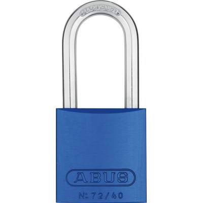ABUS Key Aluminium Steel Safety Padlock Weatherproof 6.5mm Shackle Diameter 39mm Body 43605