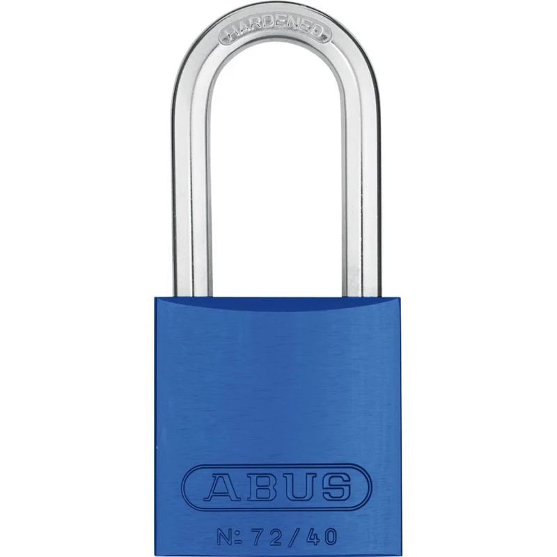 ABUS Key Aluminium Steel Safety Padlock Weatherproof 6.5mm Shackle Diameter 39mm Body 43605