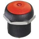 APEM IR Series Illuminated Push Button Switch, Momentary, Panel Mount, Red LED, 14.8 mm Cutout, SPST, IP67, 48 V IRR3S462LOS
