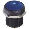 APEM IR Series Illuminated Momentary Push Button Switch, Panel Mount, 14.8 mm Cutout, SPST, Blue LED, IP67, 48V IRR3S4B2LOB