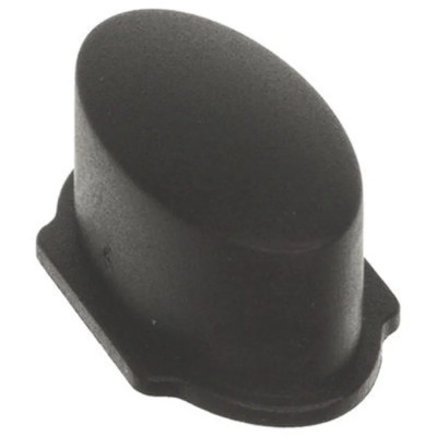 MEC Black Ellipse Push Button Cap for Use with 3F Series Push Button Switch 1WD09