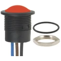 APEM IA Series Push Button Switch Panel Mount 16.2 mm Cutout SPDT IP67 24 V dc 1 kV ac IAR5F1900