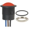APEM IA Series Orange Plunger Push Button Switch Panel Mount 16.2 mm Cutout SPDT IP67 24 V dc 1 kV ac IAR5F1900