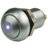 APEM IP Series Illuminated Push Button Switch, Latching, Panel Mount, 12.9 mm Cutout, SPST Contact IPR1SAD0LOB105