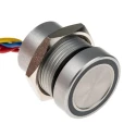 APEM Illuminated Piezo Switch Momentary SPST Through Hole IP68 16mm Panel Cutout 24V 200mA 
