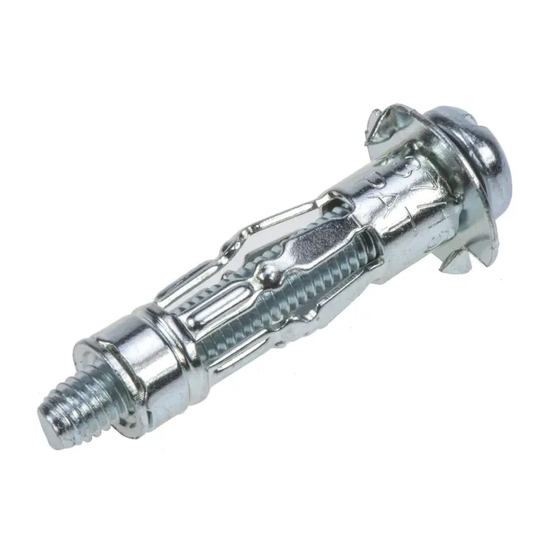 RawlPlug Carbon Steel Expanding Bolt Cavity Fixing Zinc Plated M6 Thread Slot Pozidriv Drive 12 mm Fixing Hole SM-06037