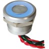 APEM Illuminated Momentary Piezo Switch, SPST, IP68, Wire Terminal, 200mA, 22 mm Panel Cutout, -40°C to 75°C