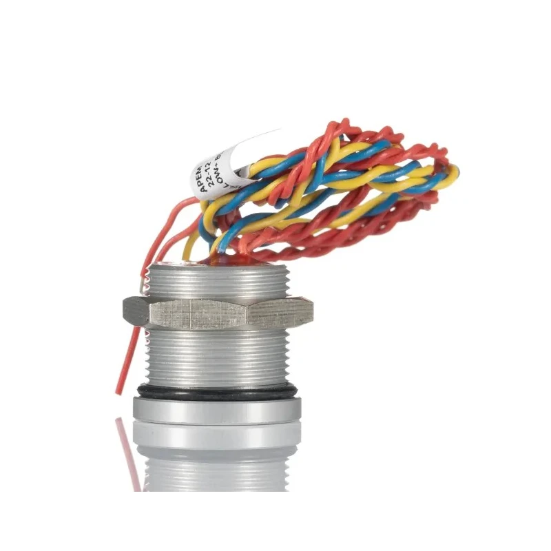 APEM Illuminated Piezo Switch Momentary SPST IP68 19 mm Cutout 200mA 24V AC/DC 