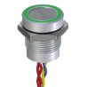 APEM Illuminated Piezo Switch Momentary SPST IP68 Flying Lead 200mA 24V AC/DC Green LED