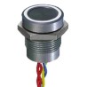 APEM Illuminated Piezo Switch, Momentary, SPST, Waterproof Flying Lead, 200mA Current, 19 mm Panel Cutout, Operating IP68