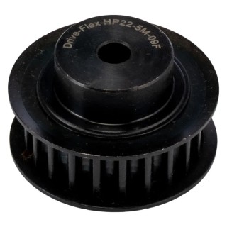 RS PRO Steel Timing Belt Pulley 9 mm Belt Width 5 mm Pitch 22 Teeth PB PULLEY 5M-09MM 22T