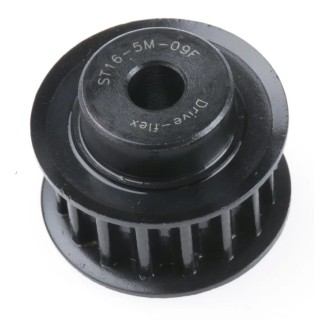 RS PRO Timing Belt Pulley Steel 9 mm Belt Width 5 mm Pitch, 16 Tooth PB PULLEY 5M-09MM 16T